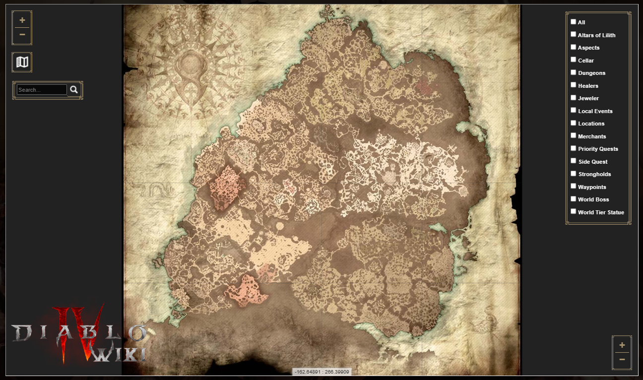 Diablo 4 Interactive Map