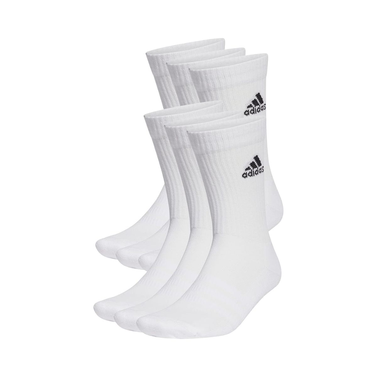 adidas Unisex Cushioned Sportswear Crew Socks 6 Pairs Crew Socks (pack of 6)