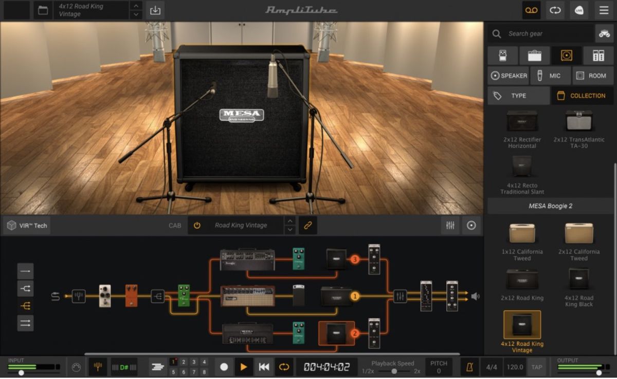 IK Multimedia's AmpliTube MESA/Boogie 2 in action