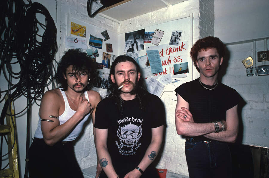 Motorhead backstage in 1982
