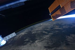 2011 Perseid Meteor Shower Seen in Space