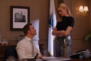 Scott Porter and Brianne Howey in Ginny &amp; Georgia 