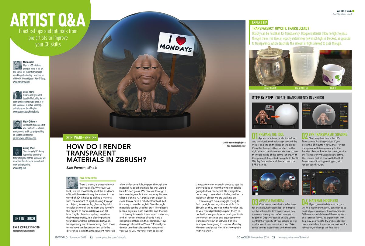 Master ZBrush digital sculpting with 3D World | Creative Bloq