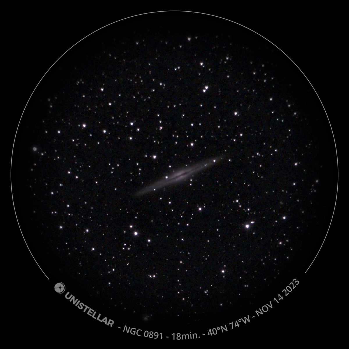 Galaxies and nebulas captured with Unistellar eQuinox 2.