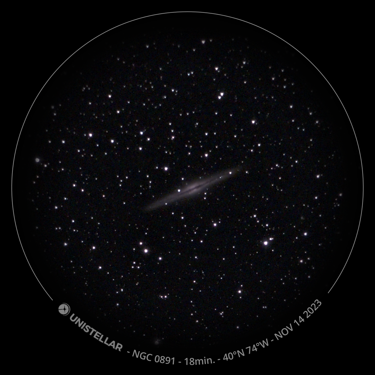 Galaxies and nebulas captured with Unistellar eQuinox 2.