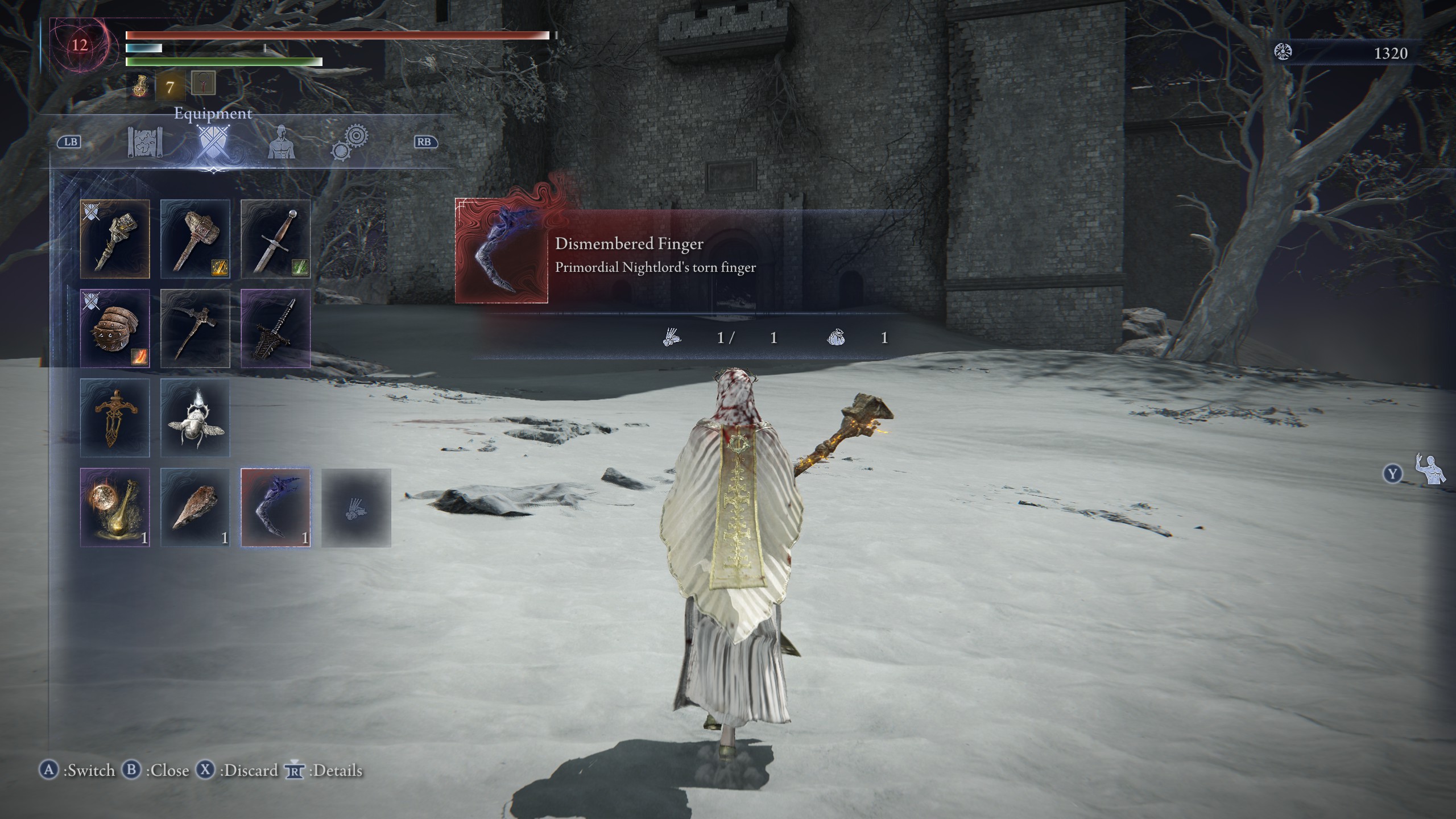 Elden Ring Nightreign Undertaker - Dismembered Finger