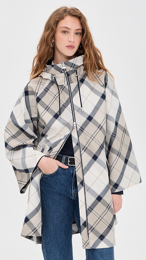 Barbour Kinsale Tartan Cape Coat