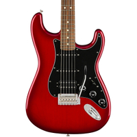 Fender Strat HSS in Candy Red Burst: $200 OFF