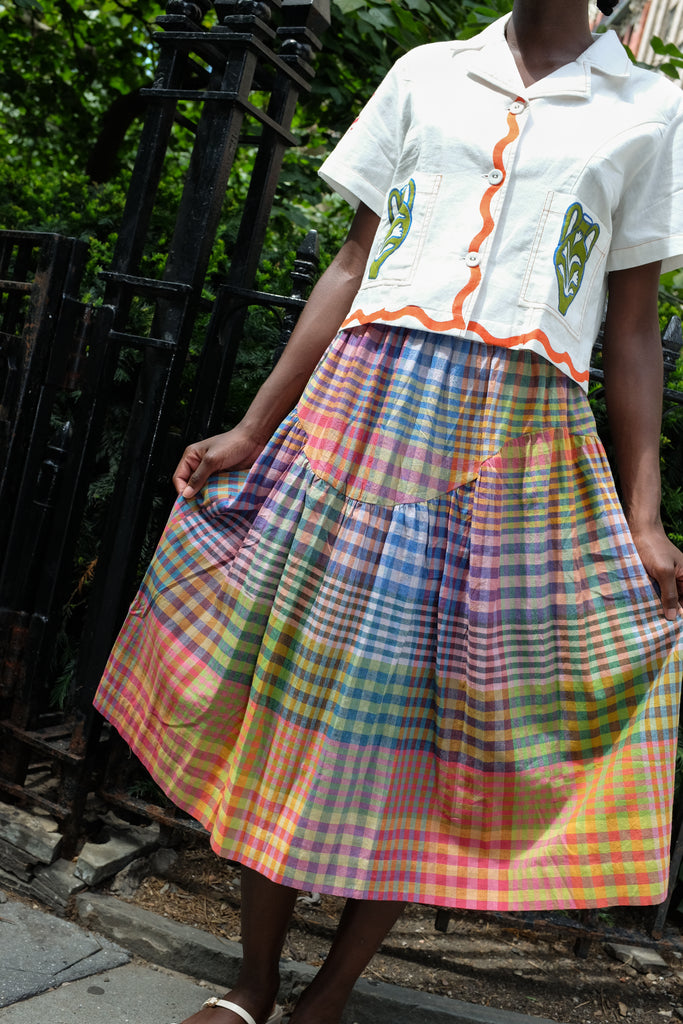 Wave Skirt | Postcard Chex