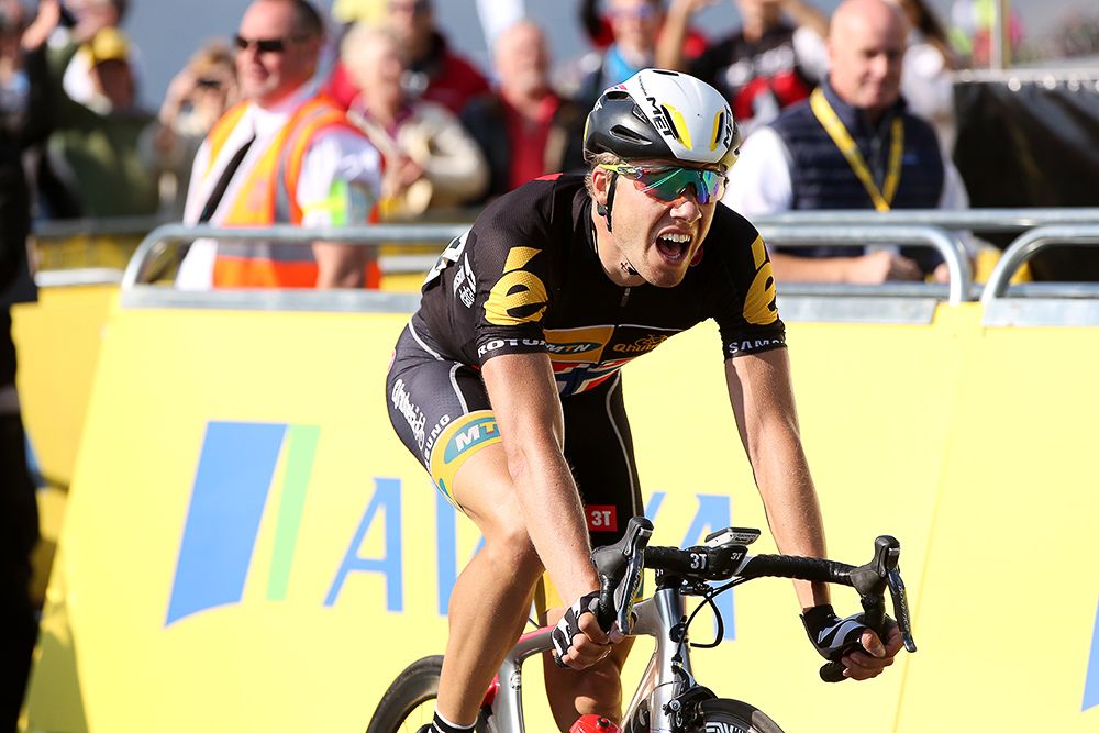 Edvald Boasson Hagen finished second on stage 5 and took the overall lead.