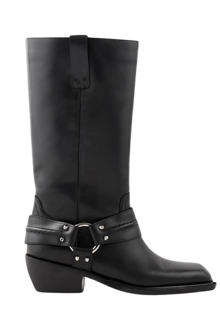 Leather Biker Boots