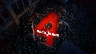 Back 4 Blood characters: four people stand against undead in a four logo.