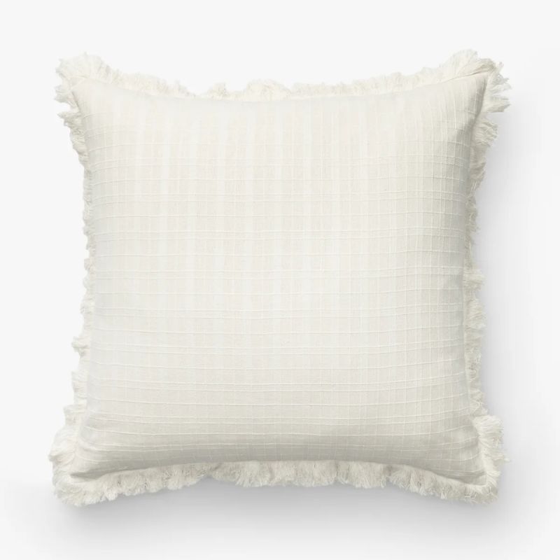 white cushion cover