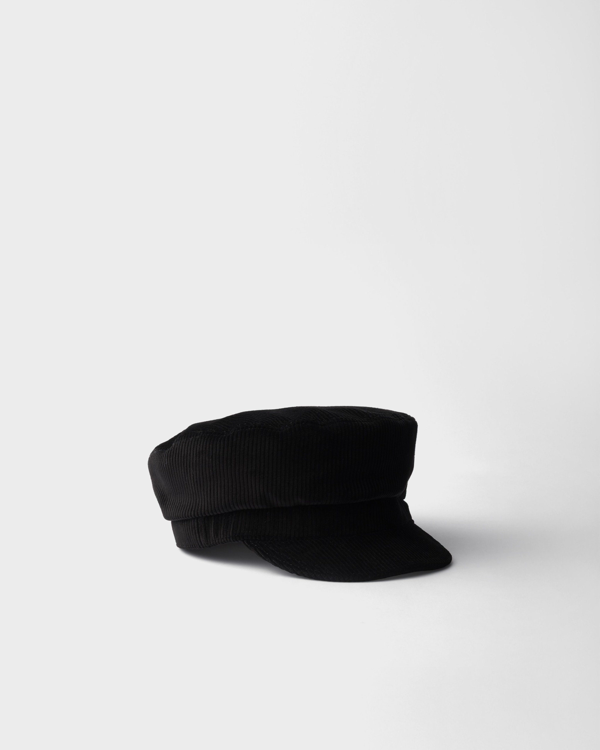 Corduroy Newsboy Cap - Black