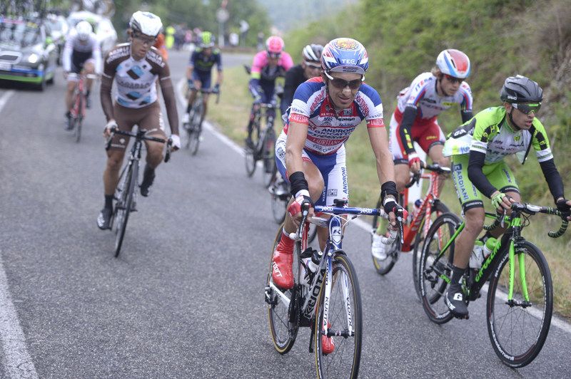 Franco Pellizotti (Androni-Sidermec) in the breakaway
