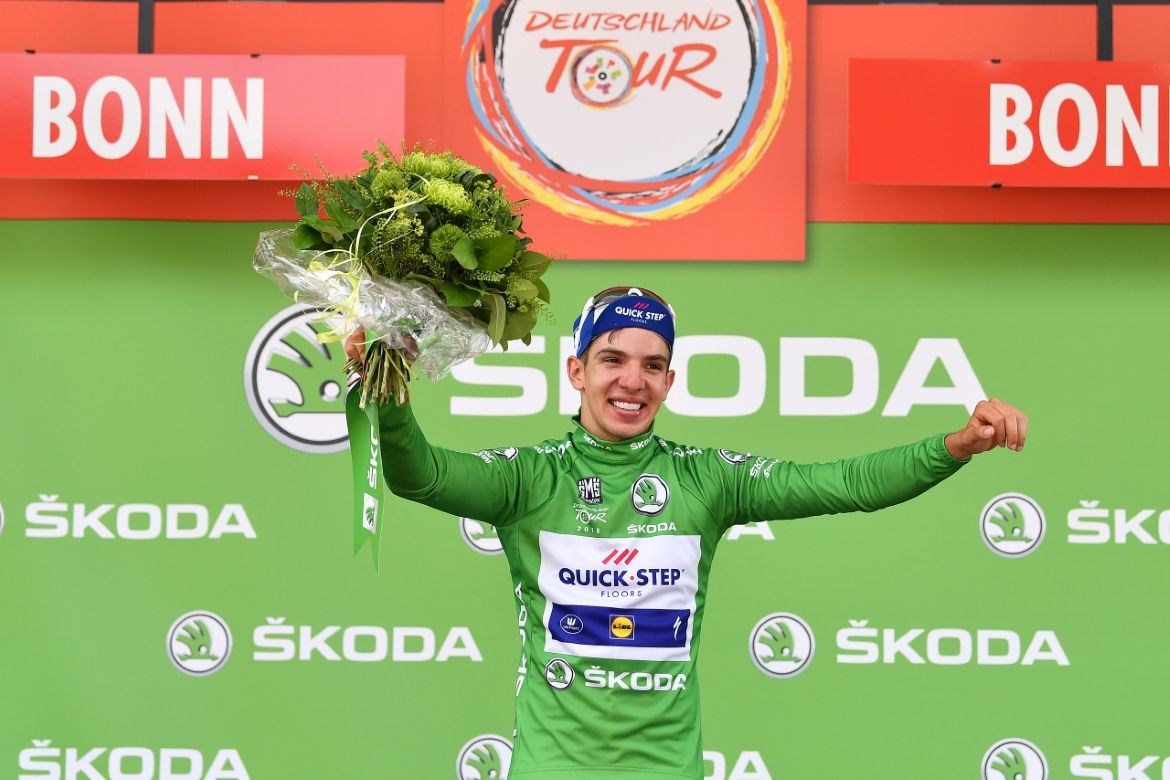 Alvaro Hodeg (Quick-Step Floors) in the sprint jersey