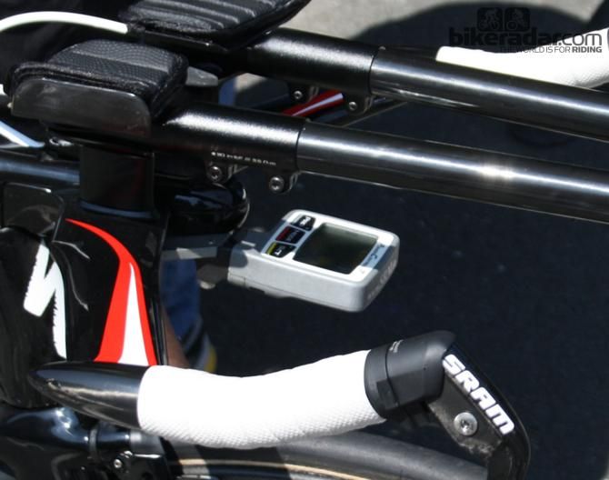 Roman Kreuziger&rsquo;s SRM PowerControl7 is fitted with a machined aluminium mount