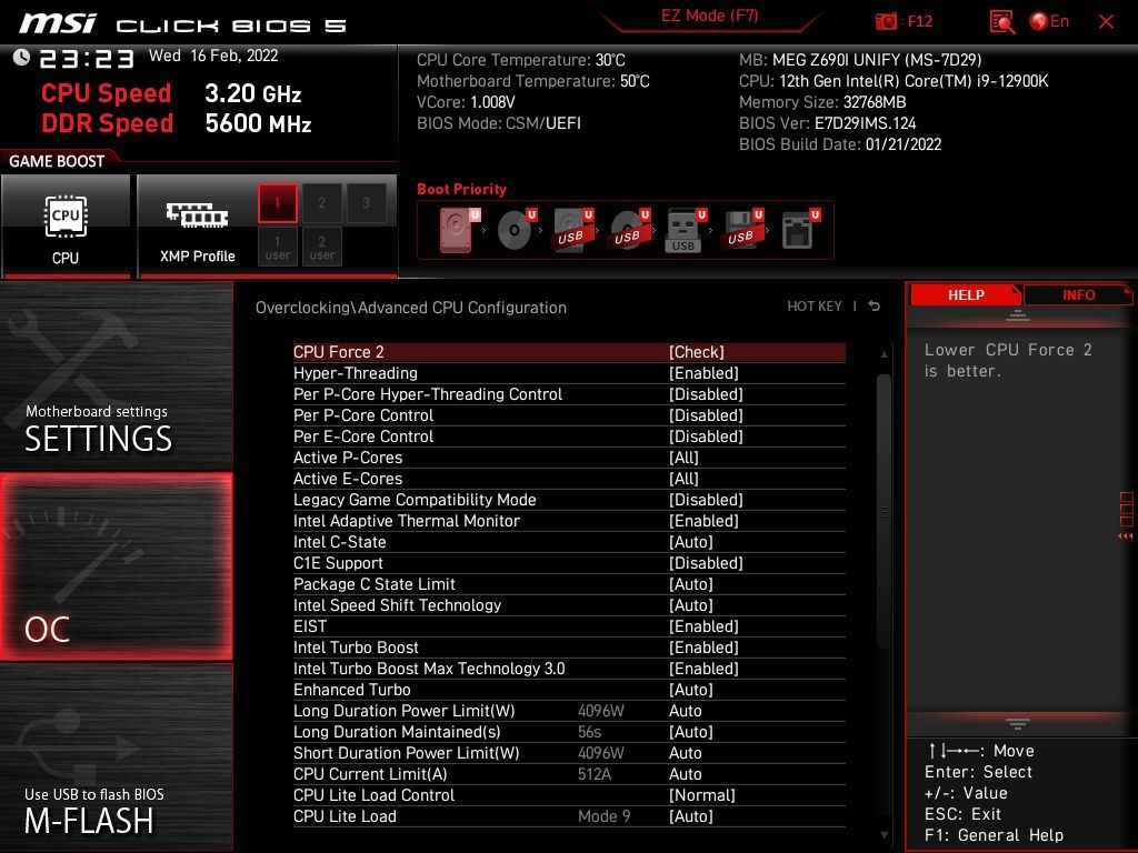 MSI MEG Z690I Unify