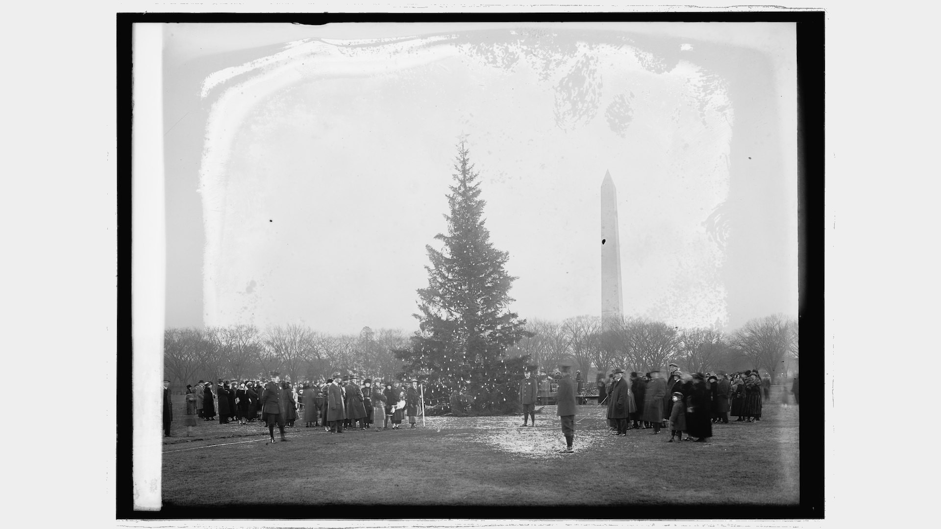 A Christmas tree was erected on the White House South Lawn for the first time in 1923.