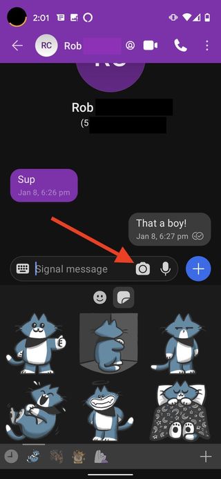 How to send disappearing images or media in the Signal app | Android ...