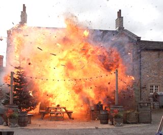 Explosion at the Woolpack - Emmerdale