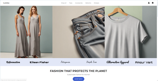 clothign website made with 10web AI website builder