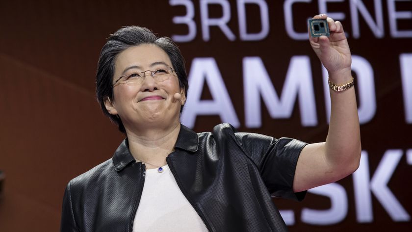 Lisa Su holding chip