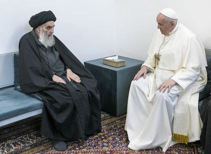 Ayatollah Ali al-Sistani and Pope Francis.