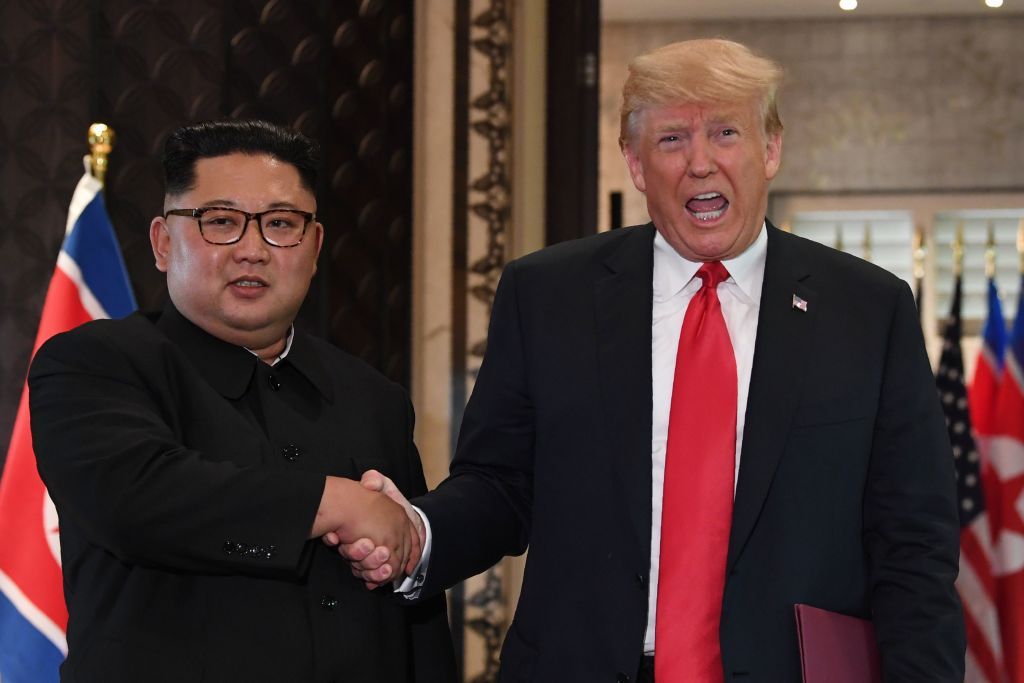 Kim Jong Un and Donald Trump.