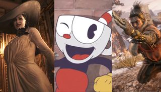Characters from Resident Evil, Cuphead and Sekiro