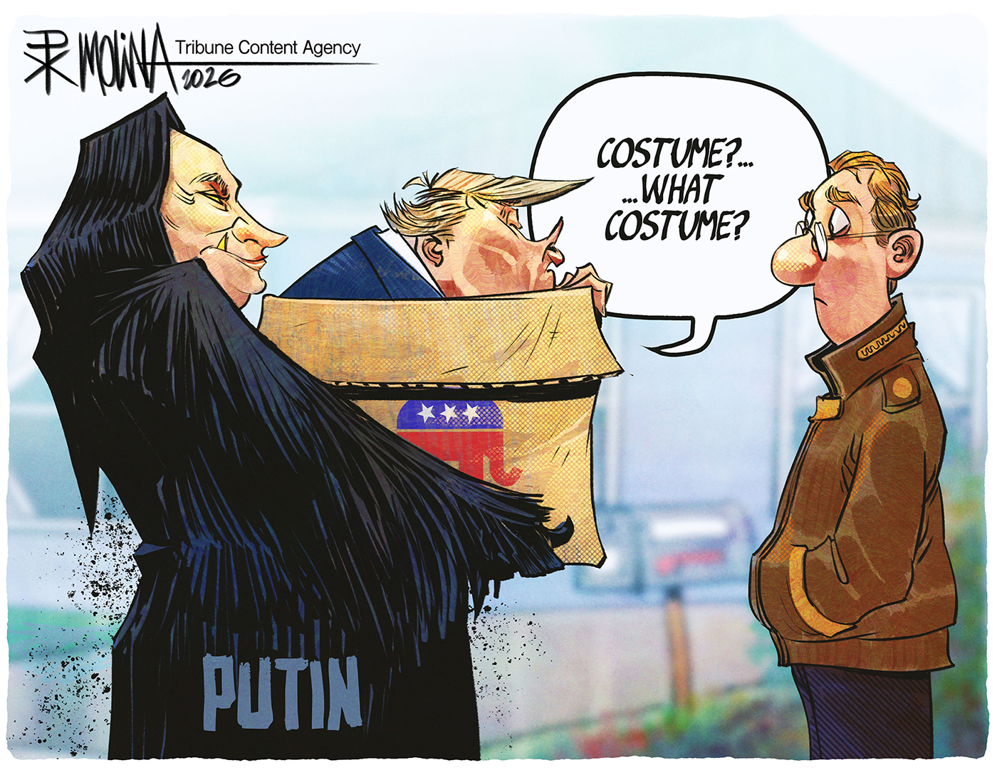 Political cartoon