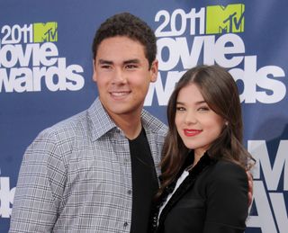 Actress Hailee Steinfeld and brother Griffin Steinfeld arrive at the 2011 MTV Movie Awards at the Gibson Amphitheatre on June 5, 2011 in Universal City, California.