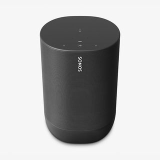 Sonos Move in black on grey background