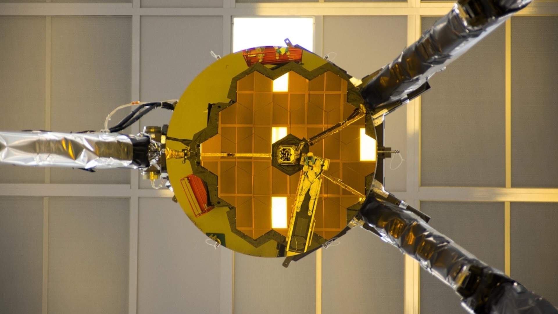 A "selfie" of part of JWST