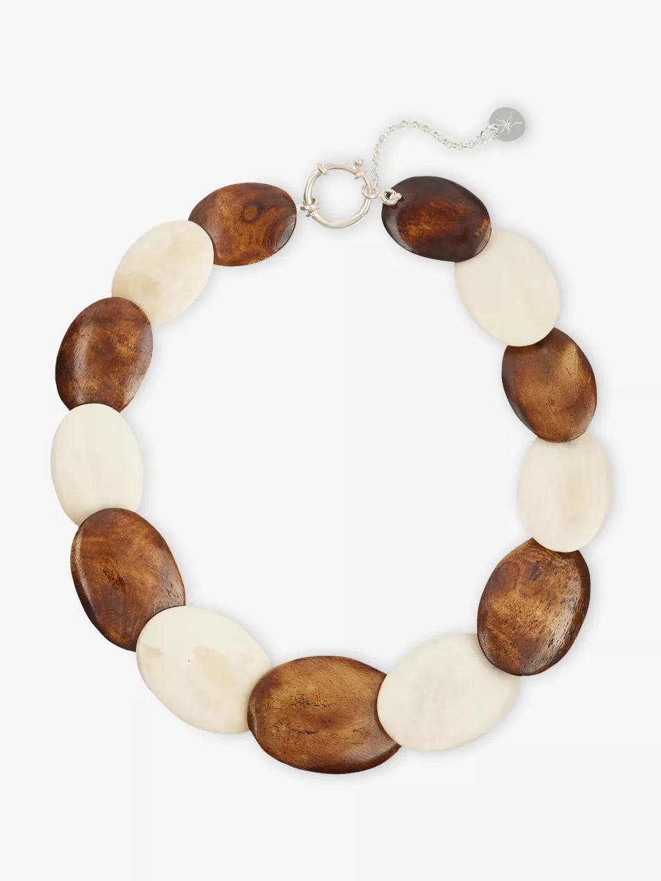 Paloma Cow-Bone Beaded Necklace