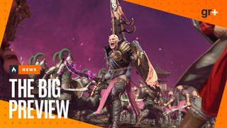 A screenshot of Total War: Warhammer 3 labelled with News: The Big Preview