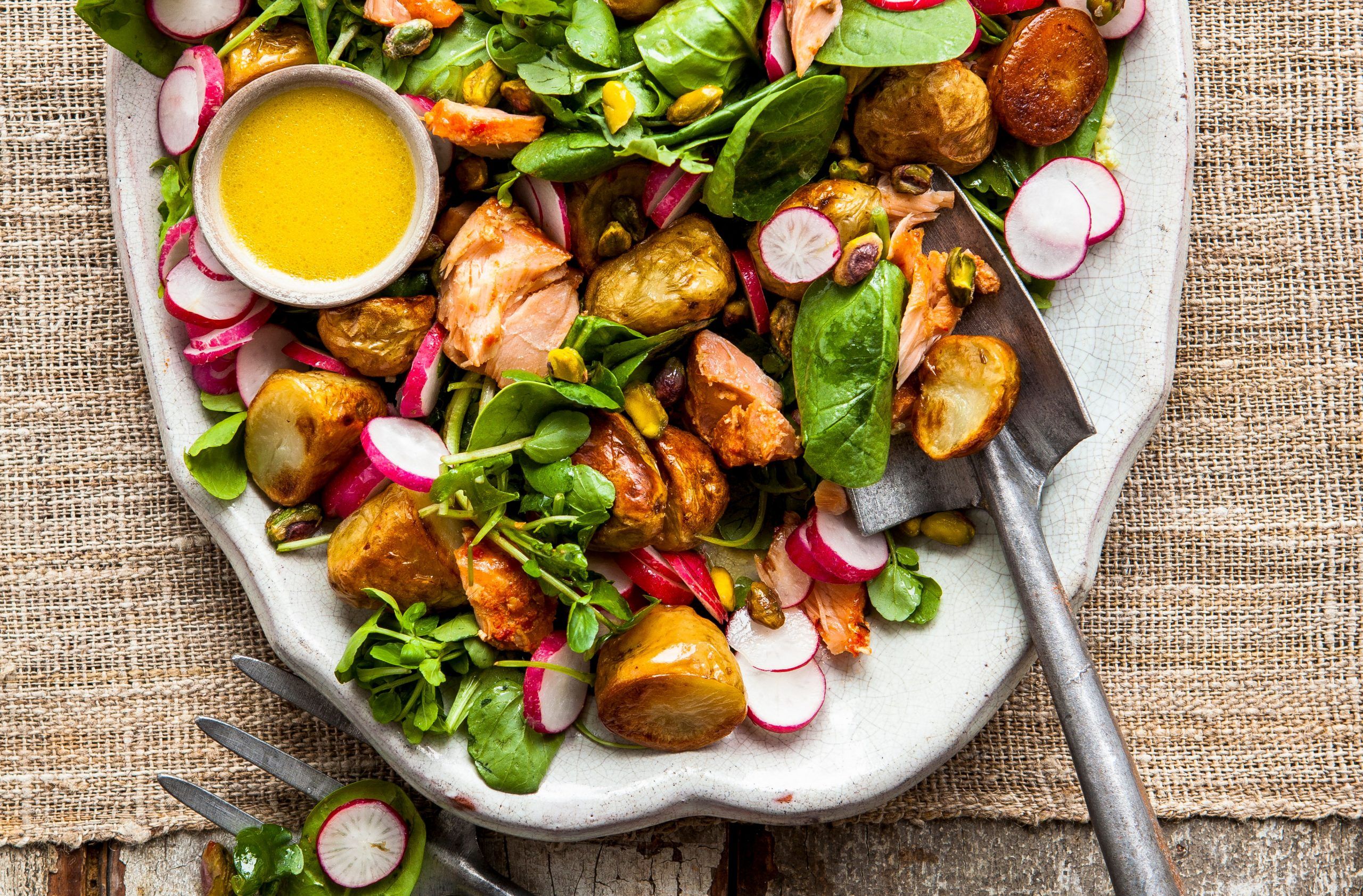 Salmon and potato salad recipe