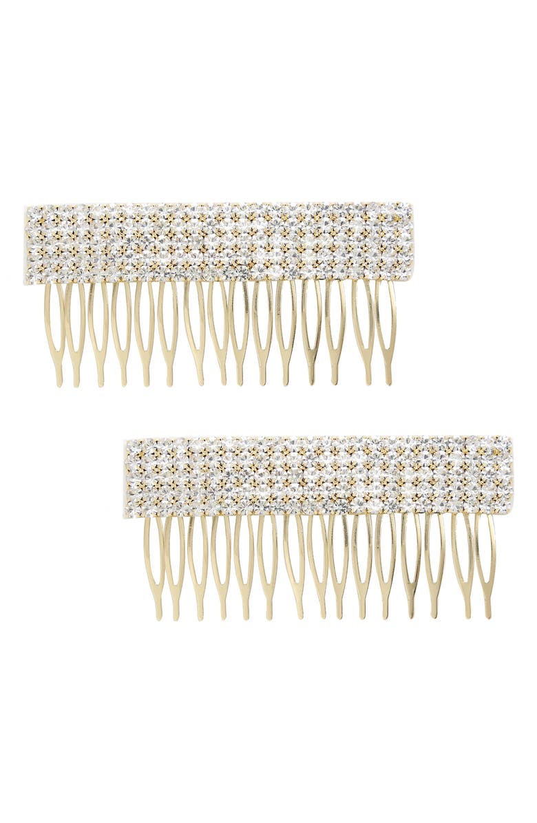 2-Pack Large Crystal Hair Comb