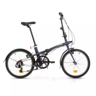 One of the best bikes for commuting is this B’Twin Tilt 500 folding bike shown here