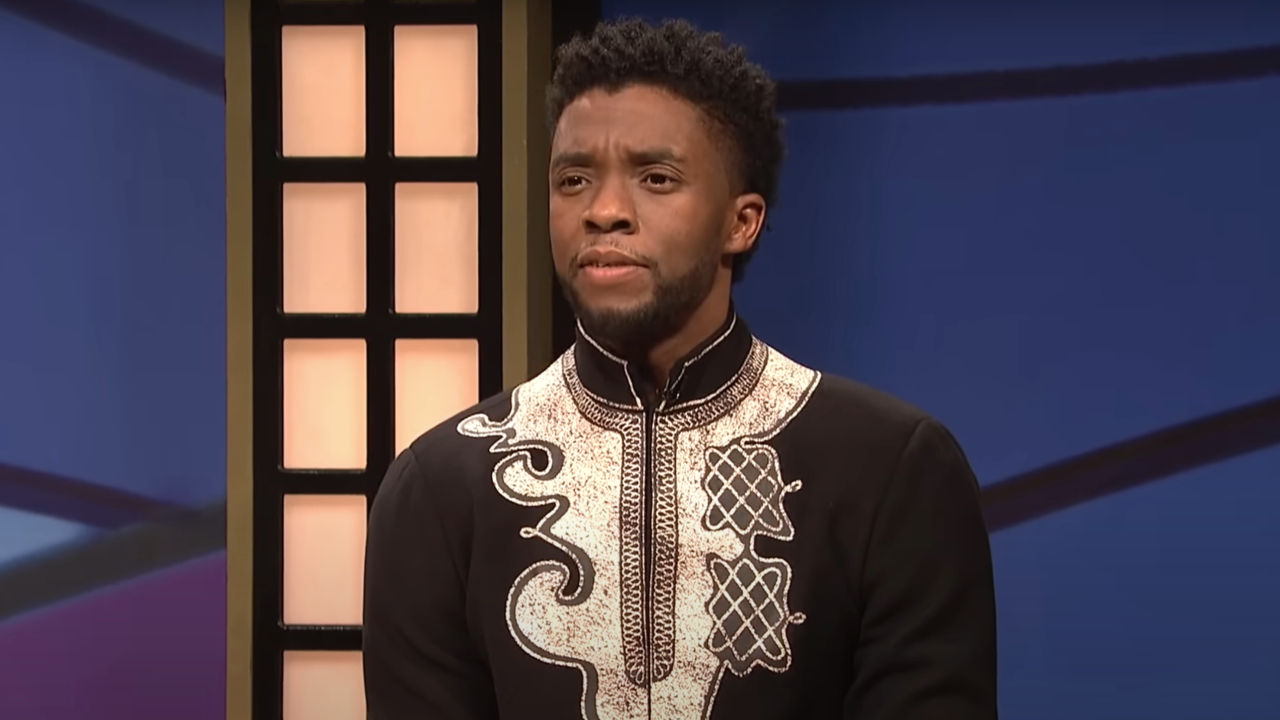Chadwick Boseman as T'Challa on Black Jeopardy! on SNL