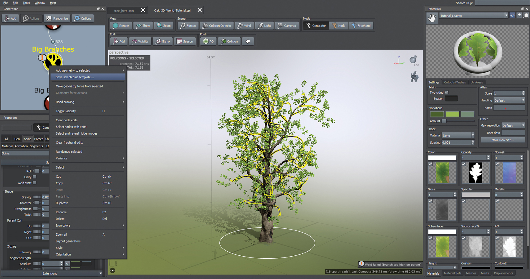 Mario Leone SpeedTree tutorial
