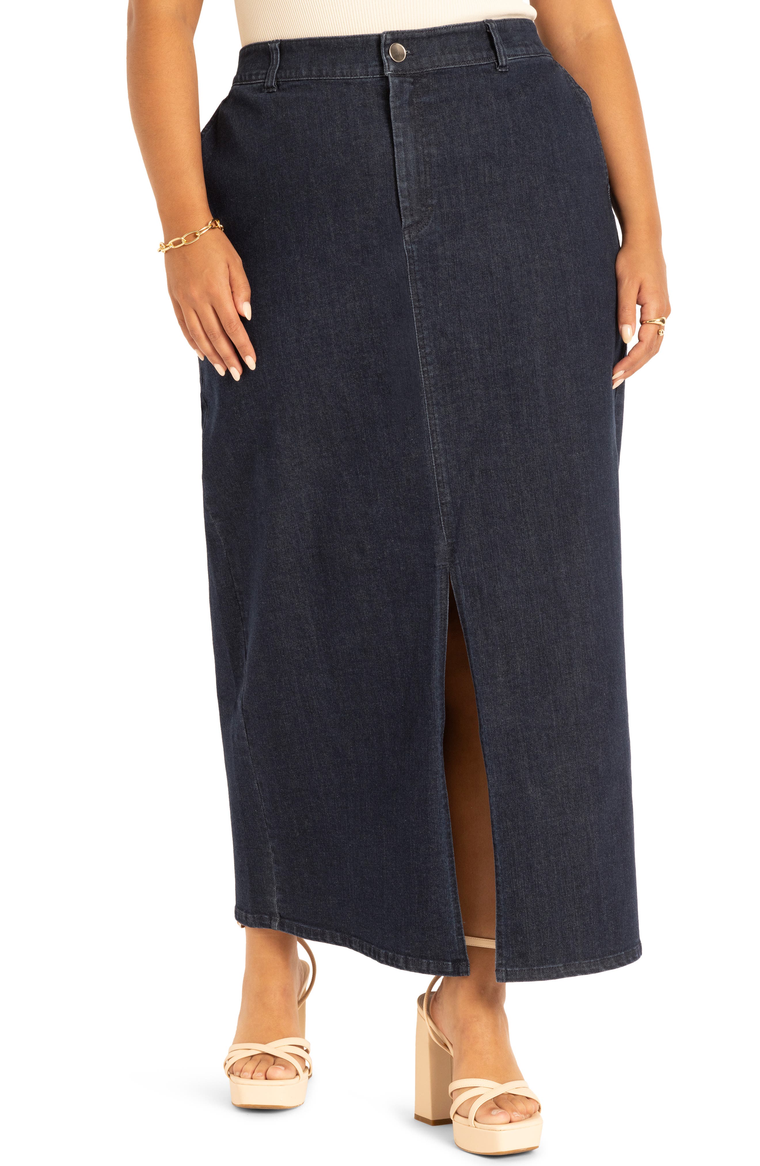 Denim Maxi Skirt