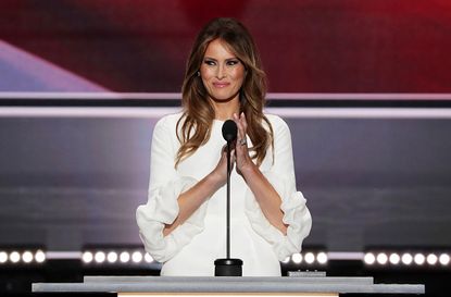 The New York Post dug up photos of Melania Trump's nude photo shoot with another woman from her younger years.