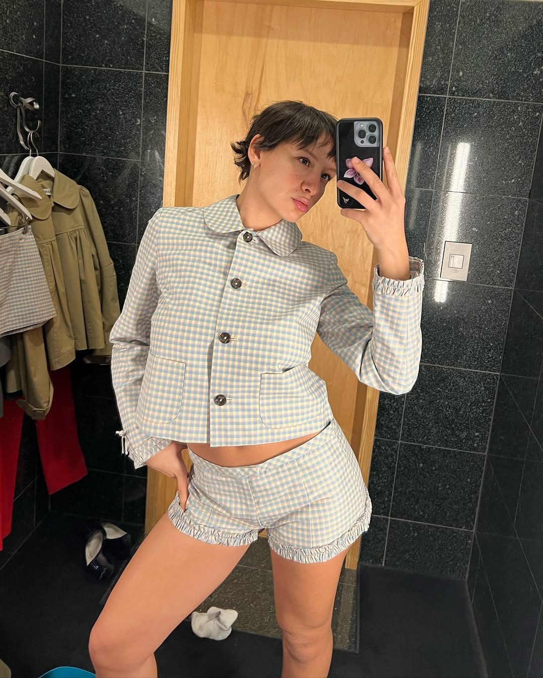 woman wearing matching 2-piece set summer 2025