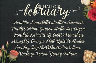 Calligraphy fonts: Noelan