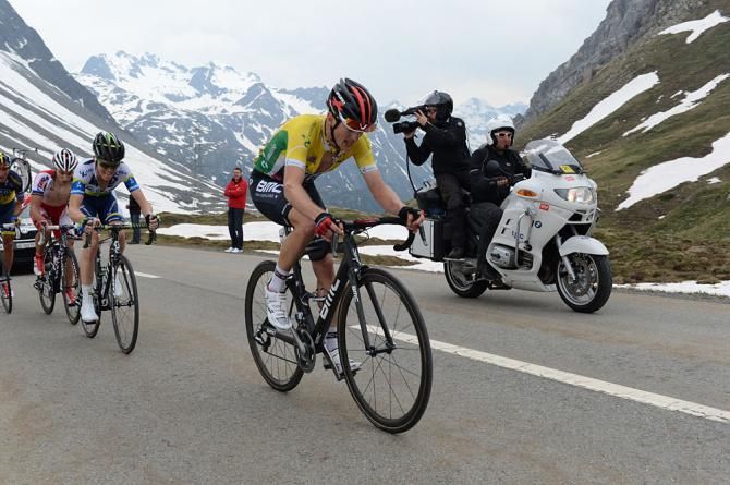 Mathias Frank (BMC) on a climb
