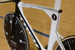 Voigt is confident in using a full front disc wheel