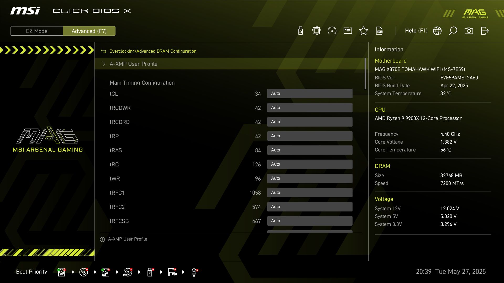 MSI MAG X870E Tomahawk Wifi