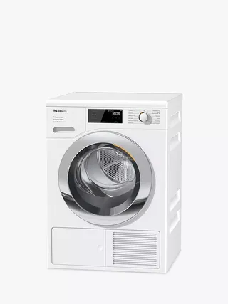 Miele Tef765wp Freestanding Heat Pump Tumble Dryer, 8kg Load, White