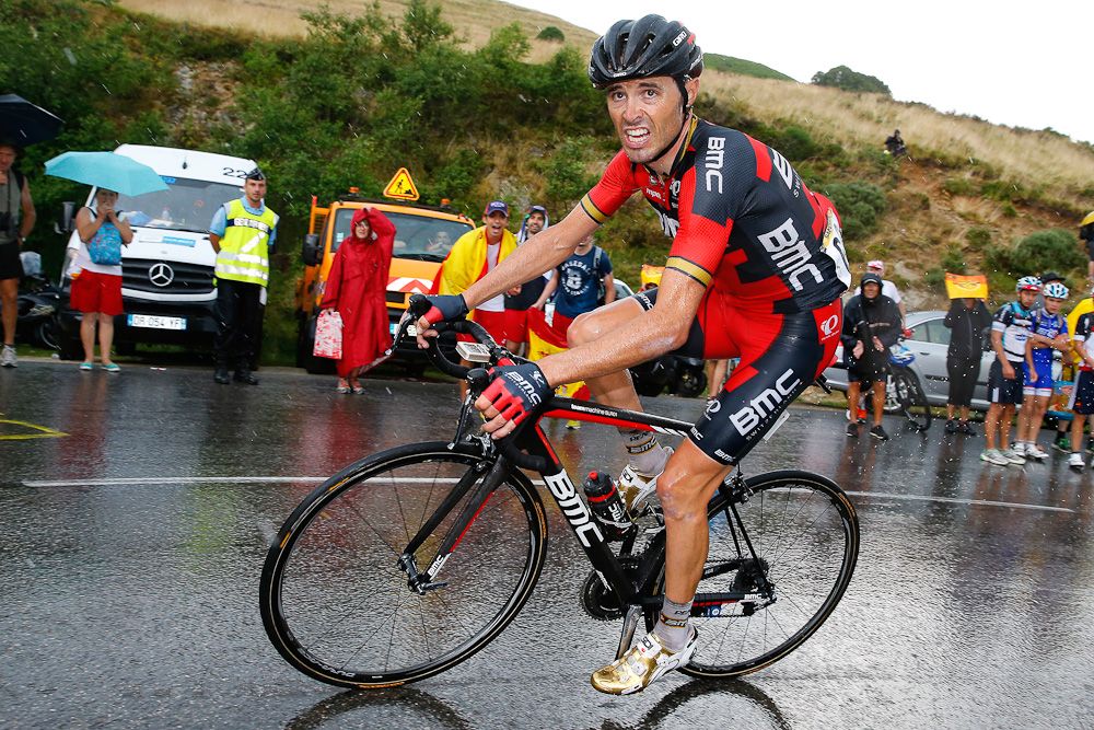 Samuel Sanchez in action during stage 12.